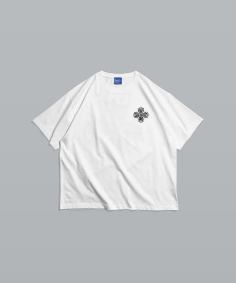 Blossom Cross Box Tee / White