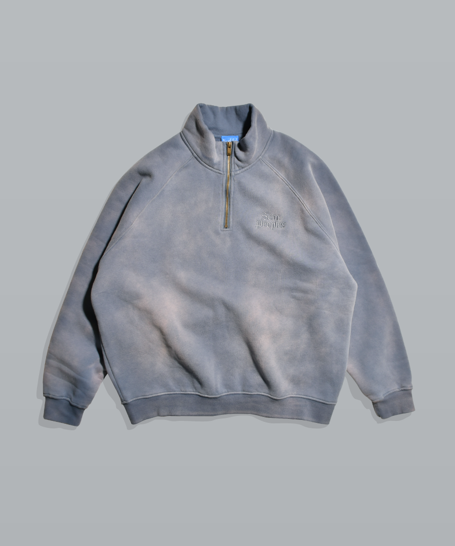 ぽ*こ様 90s College logo half zip sweat shi fit=scale-down,w=1200