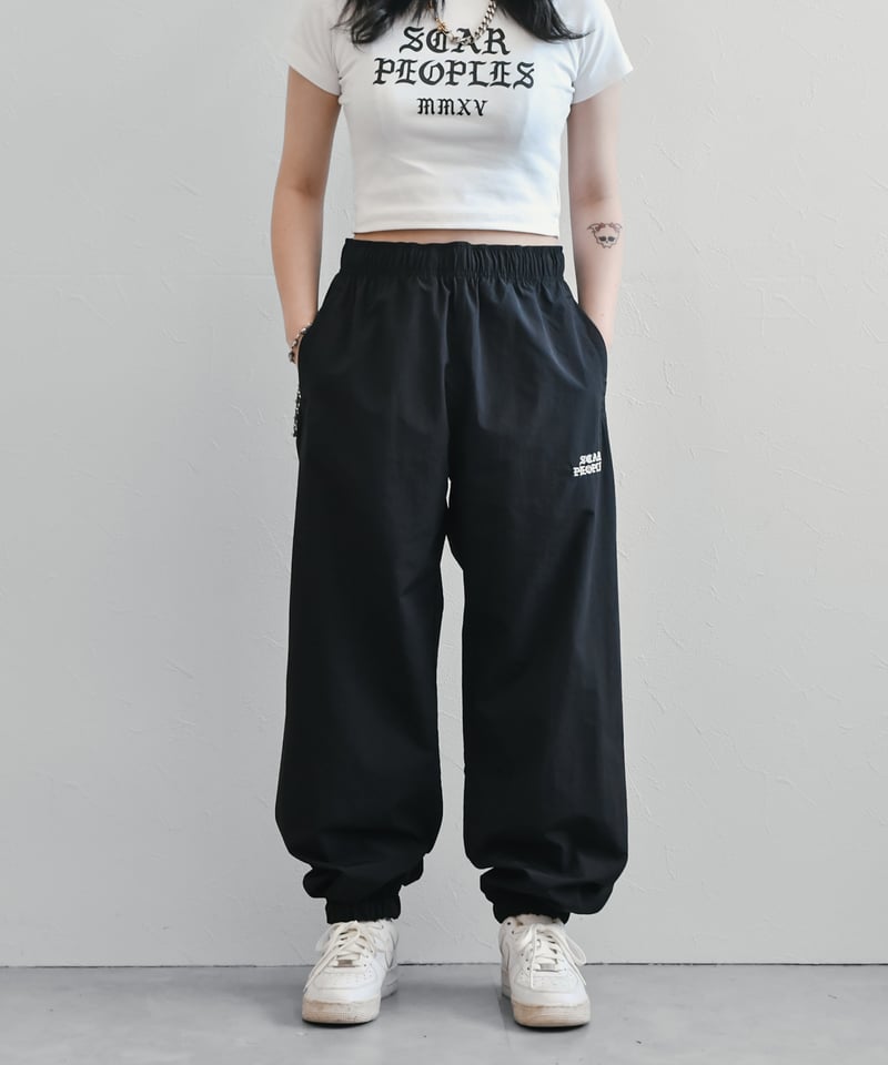 faithtokyo nylon rave work pants black