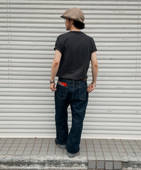 Henley neck Tee / Vintage Black