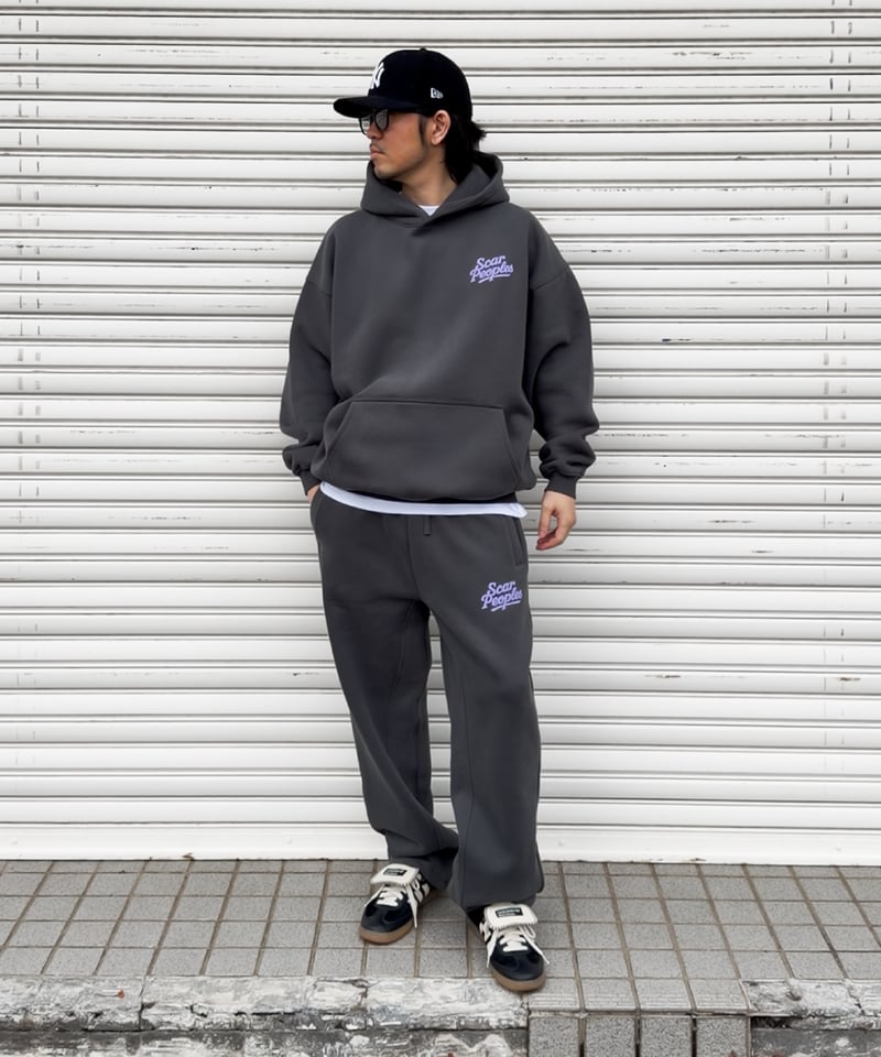 Heritage Logo Hoodie / Charcoal | Youthful Scar