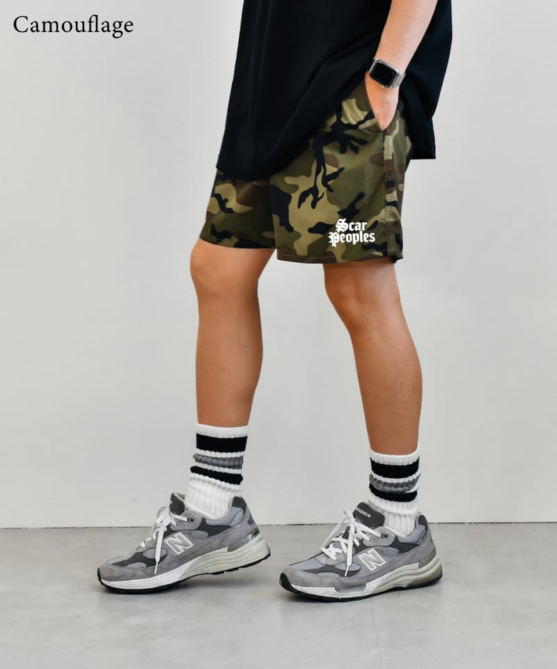 Alpha Logo Nylon Shorts | Youthful Scar Peoples