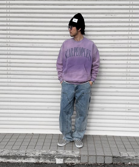 Vintage Hue Crewneck Sweat / Purple