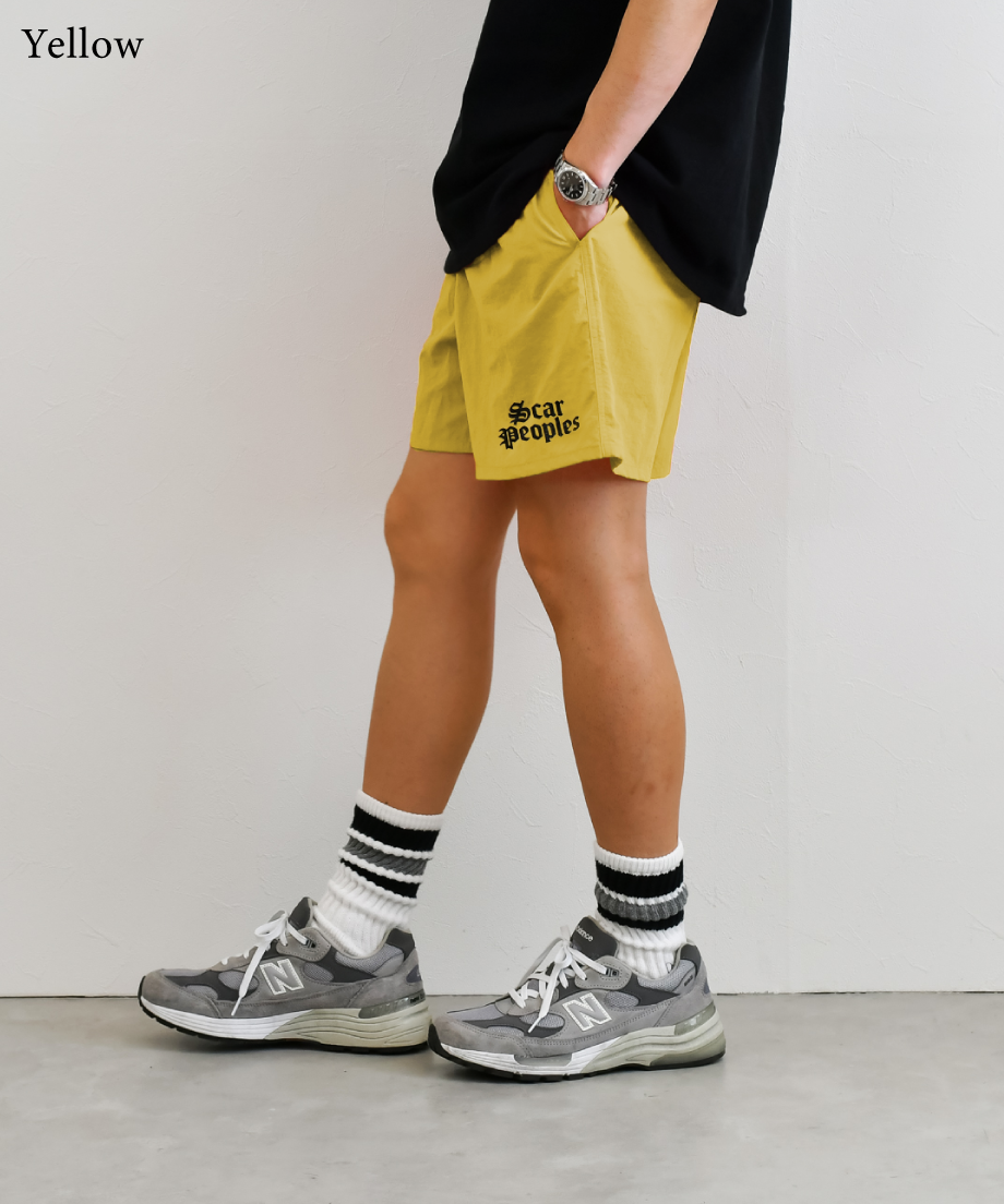 Alpha Logo Nylon Shorts | Youthful Scar Peoples