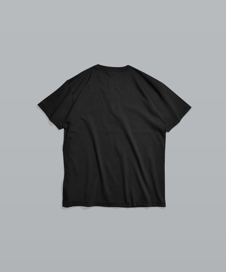 Henley neck Tee / Vintage Black