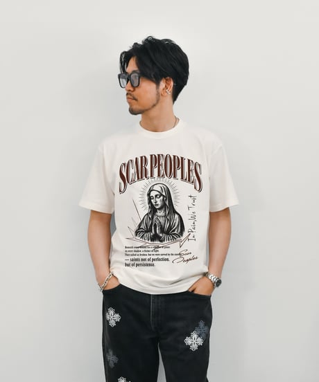 Pray Maria Tee / Ivory