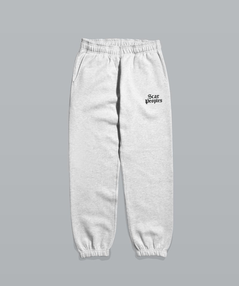Basic Logo Sweat Pants / Ash | Youthful Scar Pe