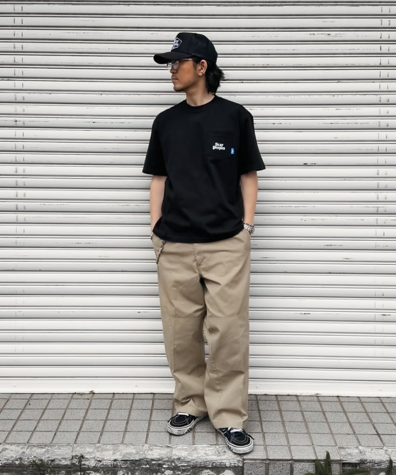 Basic Logo Pocket Tee / Black | Youthful Scar P