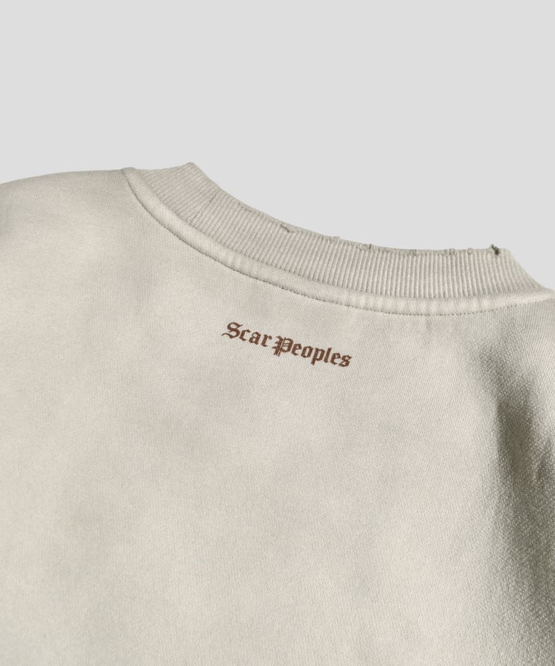 Basic Crack Logo Vintage Sweat / Light Grey | Y