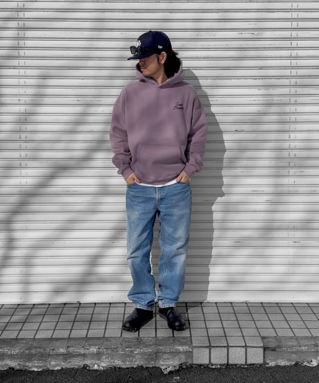 Shadow Logo Hoodie / Dark Purple