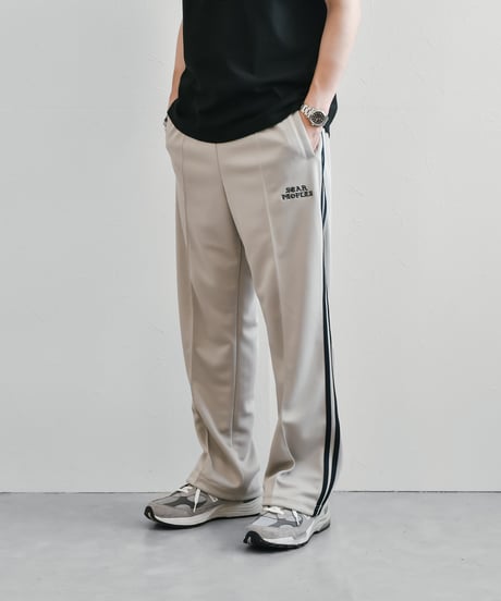 Hype Logo Track Pants / Light Grey × Navy