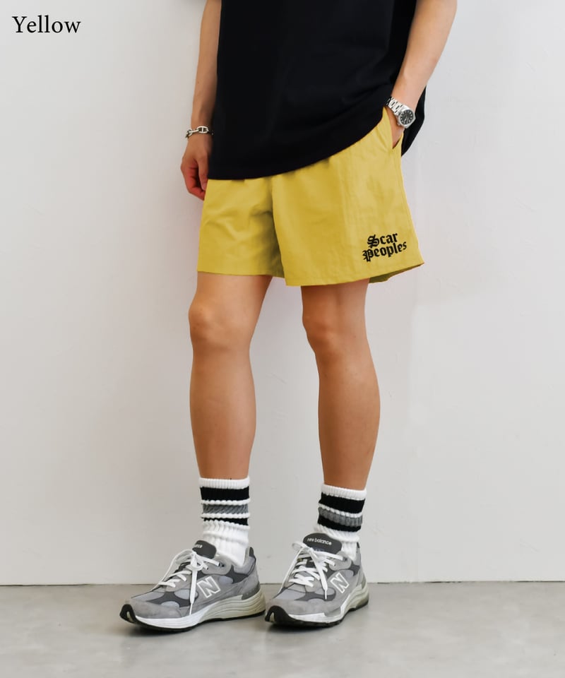 予約商品】Alpha Logo Nylon Shorts | Youthful Scar P
