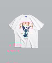 Maria Wings Tee / White × Orange