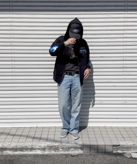 Skull Flame Zip Hoodie