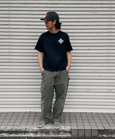 Blossom Cross Box Tee / Black