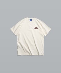 Heritage Logo Embroidery Tee / Ivory × Burgundy
