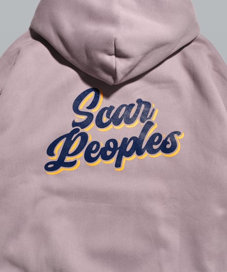 Shadow Logo Hoodie / Dark Purple