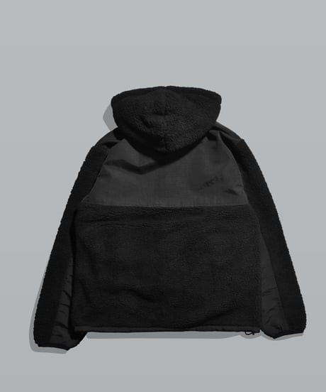 Basic Boa Hooded Jacket / Black