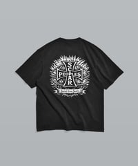 Vintage Cross Fade Tee / Fade Black