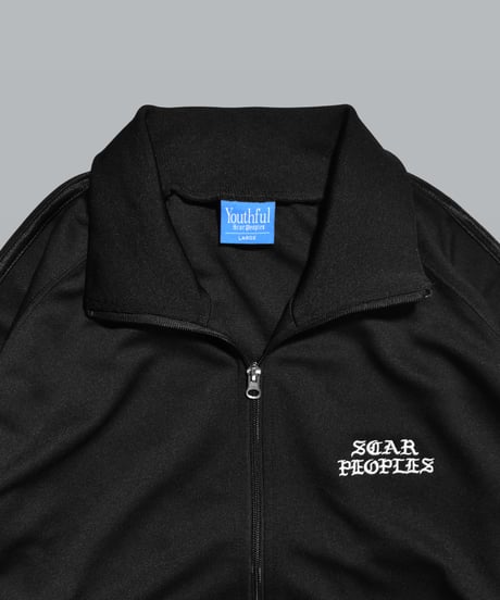 Hype Logo Track Jacket / Black × Black