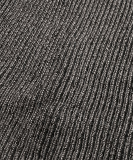 Basic Label Crew Neck Knit / Dark Grey