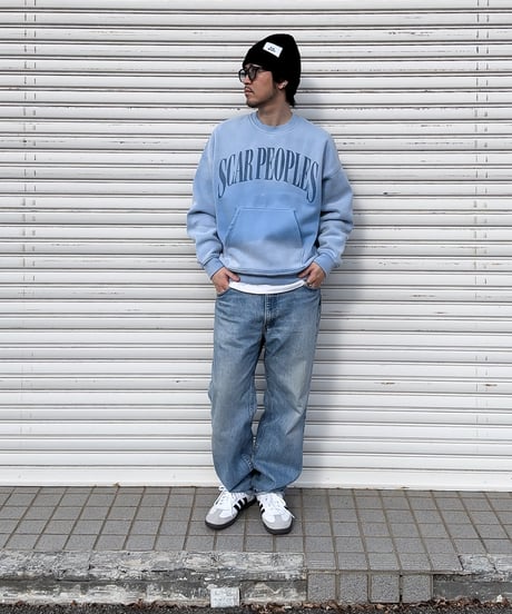 Vintage Hue Crewneck Sweat / Blue