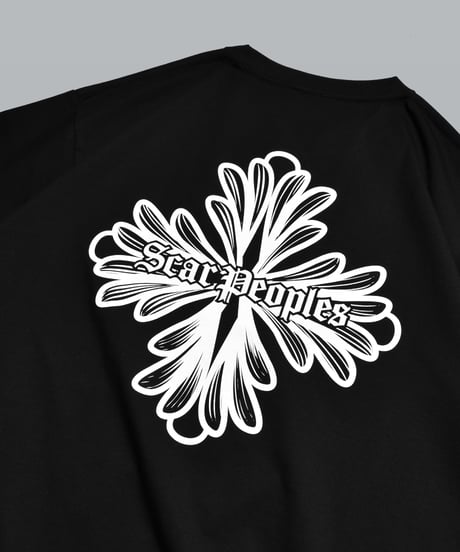 Blossom Cross Box Tee / Black