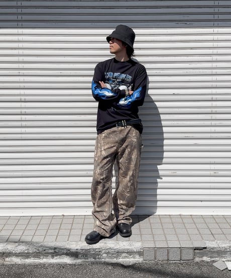 Skull Flame Long Sleeve Tee