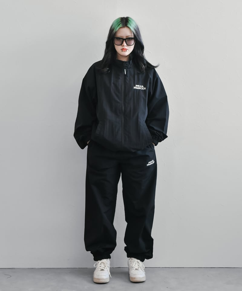 Hype Logo Nylon Jacket / Black | Youthful Scar Hype Logo Nylon Jacket / Black | Youthful Scar
