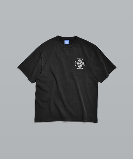Vintage Cross Fade Tee / Fade Black