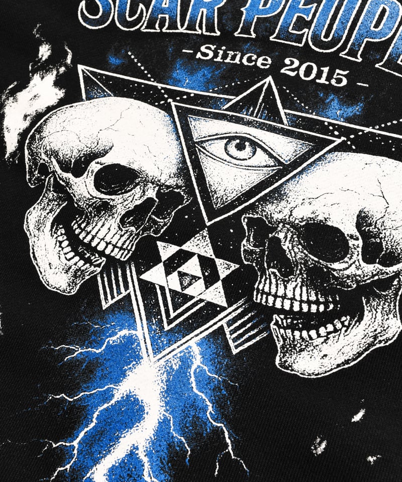 Skull Flame Zip Hoodie | Youthful Scar Peoples