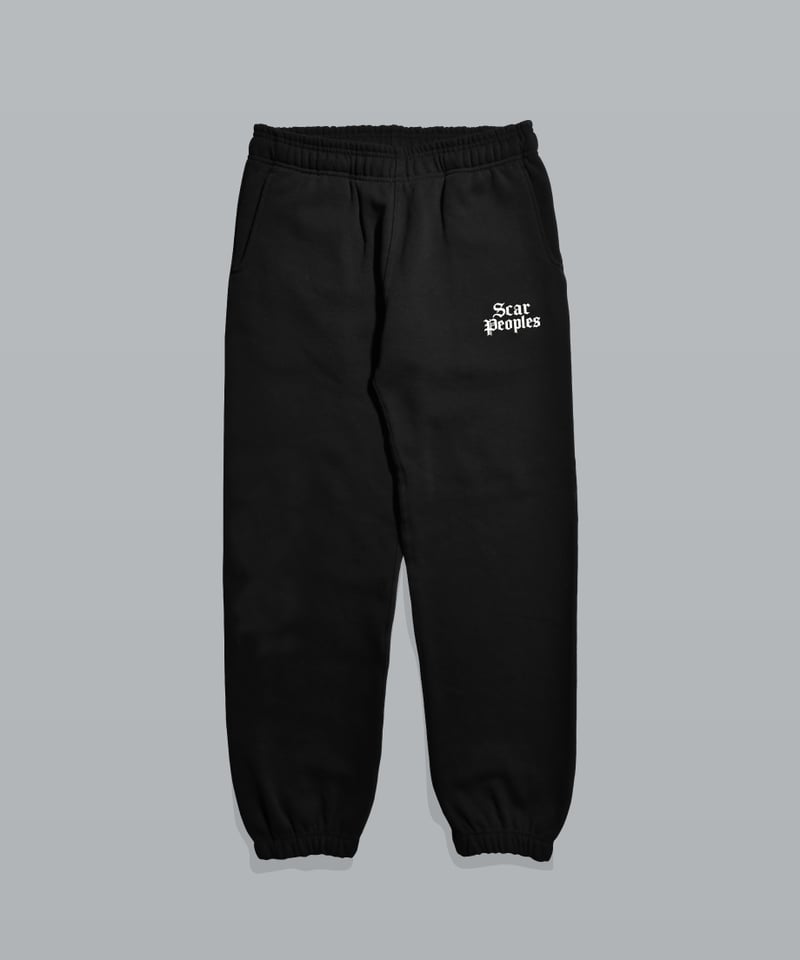 Basic Logo Sweat Pants / Black | Youthful Scar
