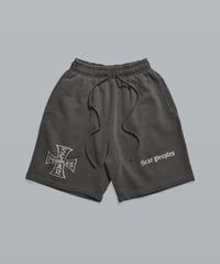 Vintage Cross Fade Sweat Shorts / Fade Black
