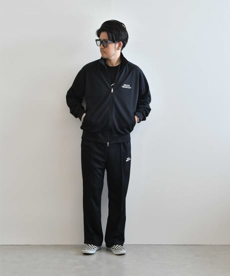 Hype Logo Track Jacket / Black × Black