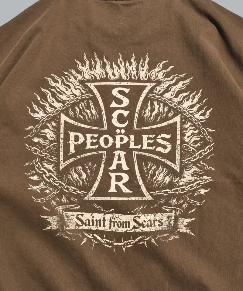 Vintage Cross Fade Tee / Fade Brown | Youthful