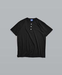 Henley neck Tee / Vintage Black
