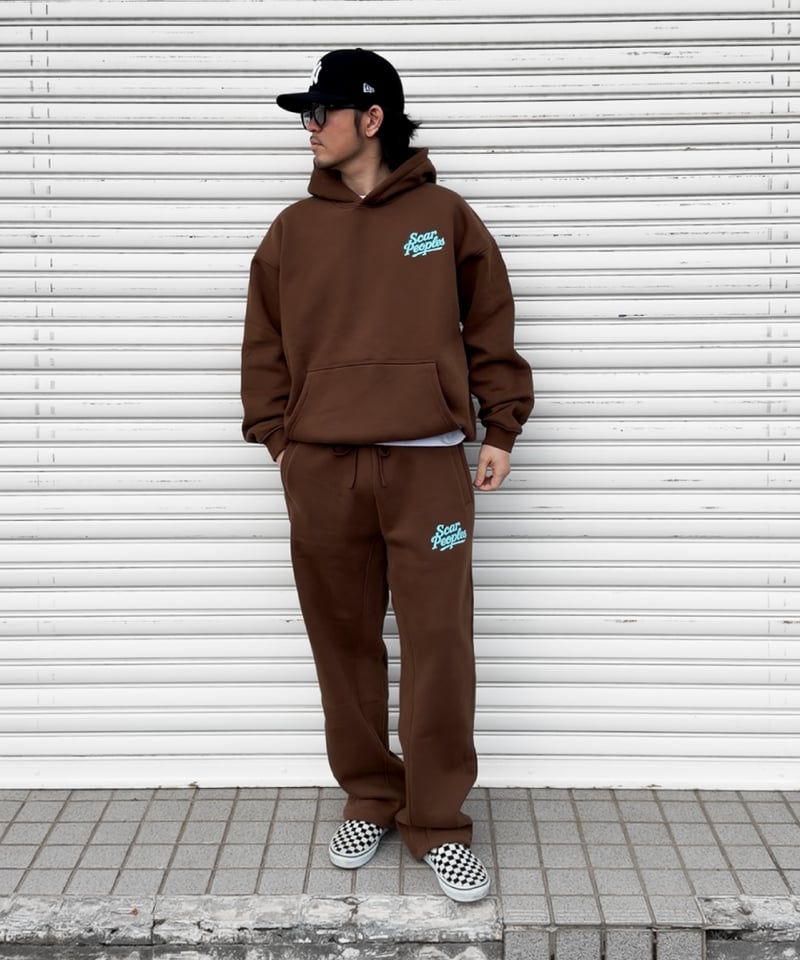 Heritage Logo Hoodie / Brown | Youthful Scar Pe