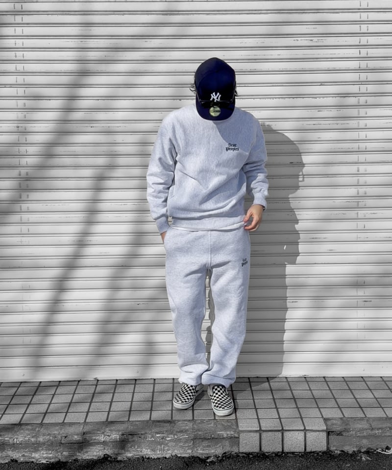 Basic Logo Sweat Pants / Ash | Youthful Scar Pe