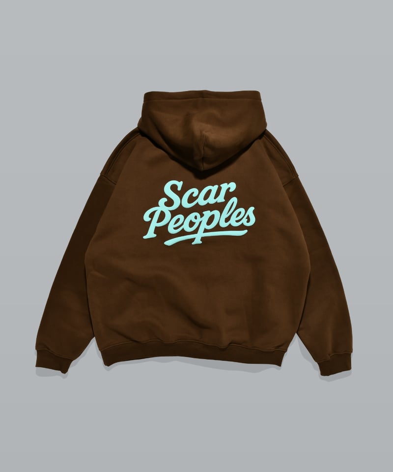 Heritage Logo Hoodie / Brown | Youthful Scar Pe