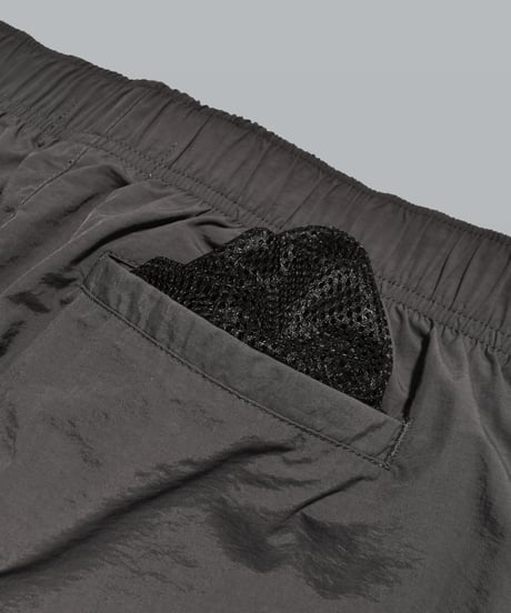 Alpha Logo Nylon Pants / Charcoal