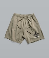 Fleur de lys Premium Sweat Shorts /  Camel