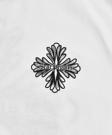 Blossom Cross Box Tee / White