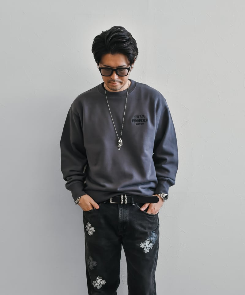 【イチロー】 WTAPS ワンポイント刺繍 スウェット 炭黒 X03 入手困難】 WTAPS ワンポイント刺繍 スウェット 炭黒 X03 XL相当