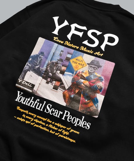 YFSP Patch Crew Sweat / Black
