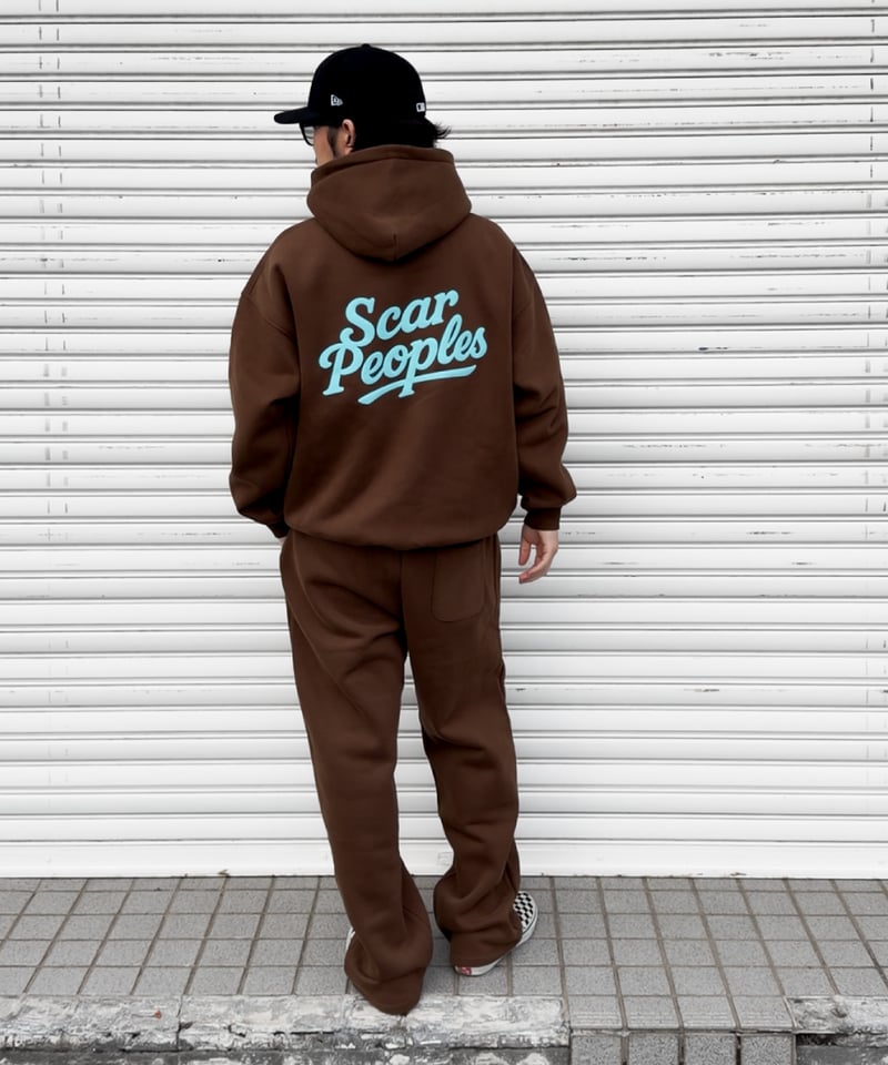 Heritage Logo Hoodie / Brown | Youthful Scar Pe