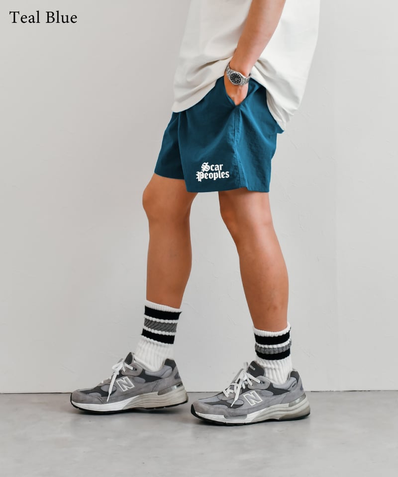 Alpha Logo Nylon Shorts | Youthful Scar Peoples