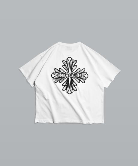 Blossom Cross Box Tee / White