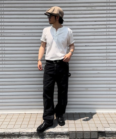 Henley neck Tee / Vintage White