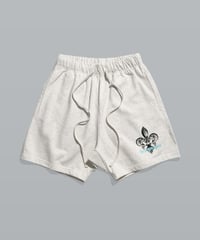 Fleur de lys Premium Sweat Shorts /  Oatmeal