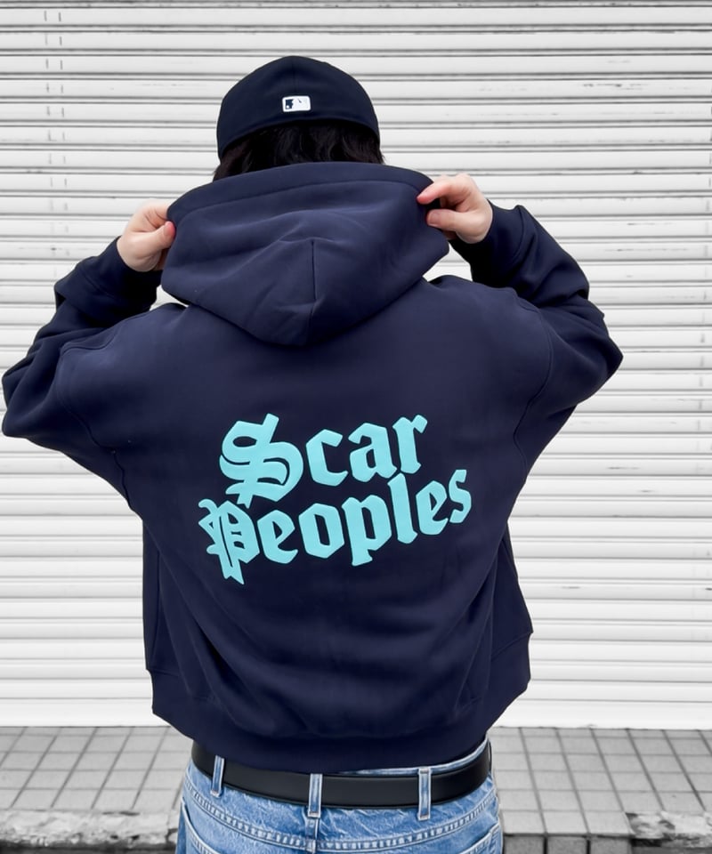 Alpha Logo Box Zip Hoodie / Navy | Youthful Sca